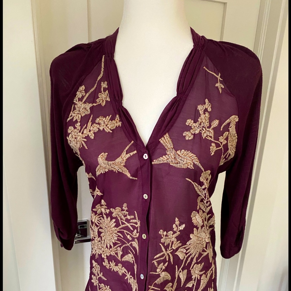 Tiny women’s embroidered blouse.